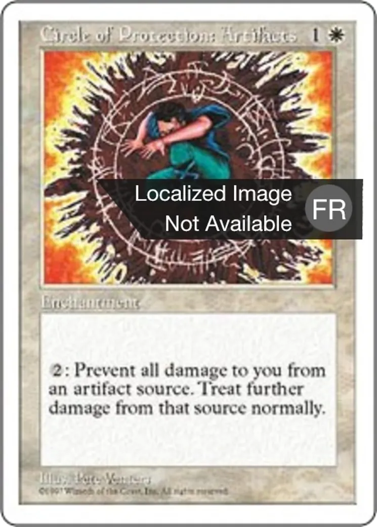 Cercle de protection : artefacts — Fifth Edition — Magic: The Gathering