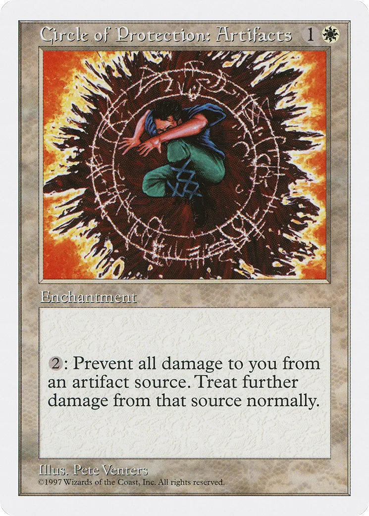 Circle of Protection: Artifacts — Fifth Edition — Magic: The Gathering