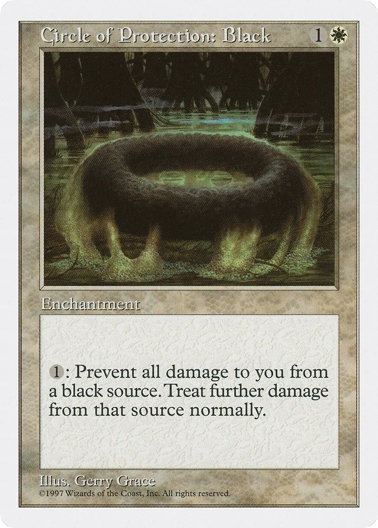 Circle of Protection: Black from Fifth Edition - Magic: The Gathering