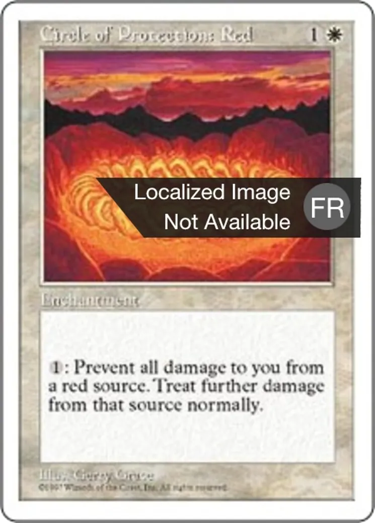 Cercle de protection : rouge — Fifth Edition — Magic: The Gathering