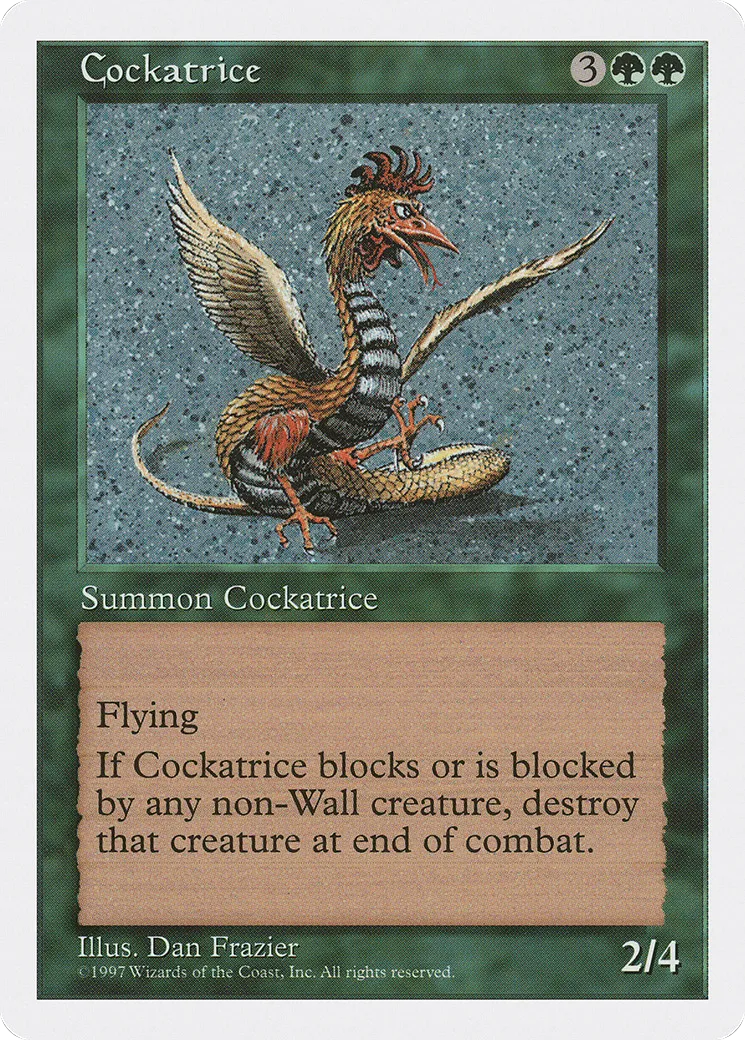 Cockatrice — Fifth Edition — Magic: The Gathering
