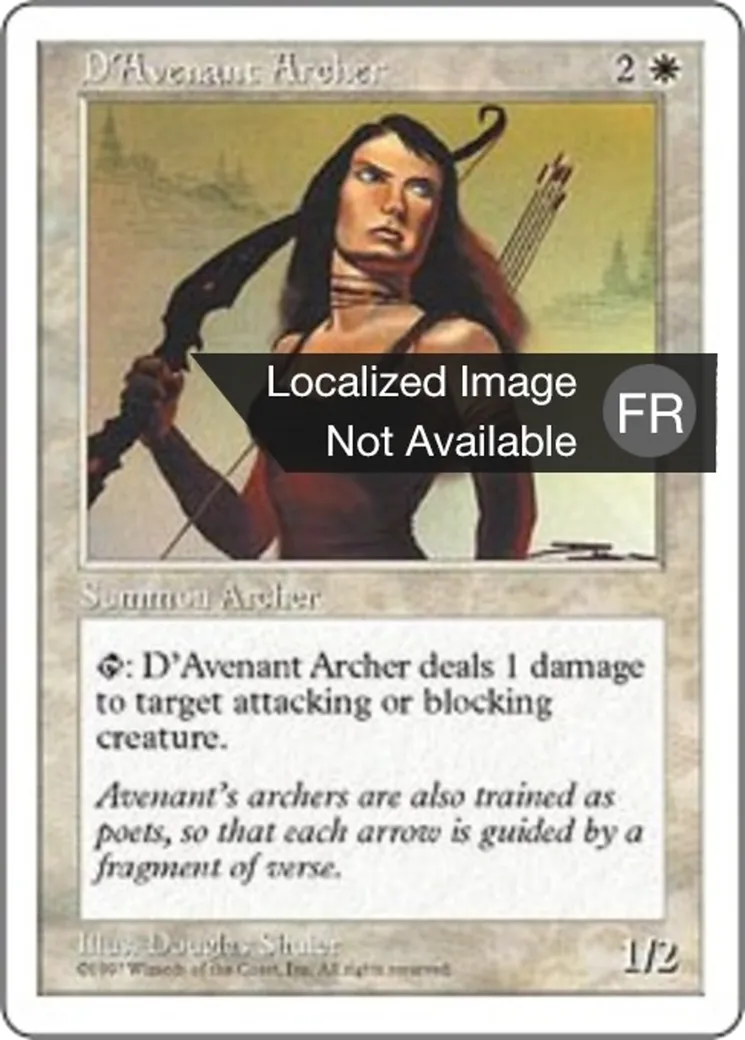 Archère d'Avenant — Fifth Edition — Magic: The Gathering