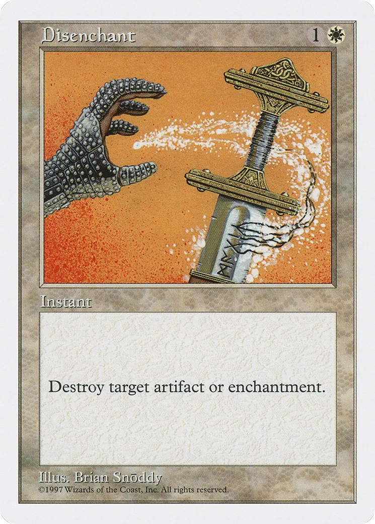 Disenchant — Fifth Edition — Magic: The Gathering
