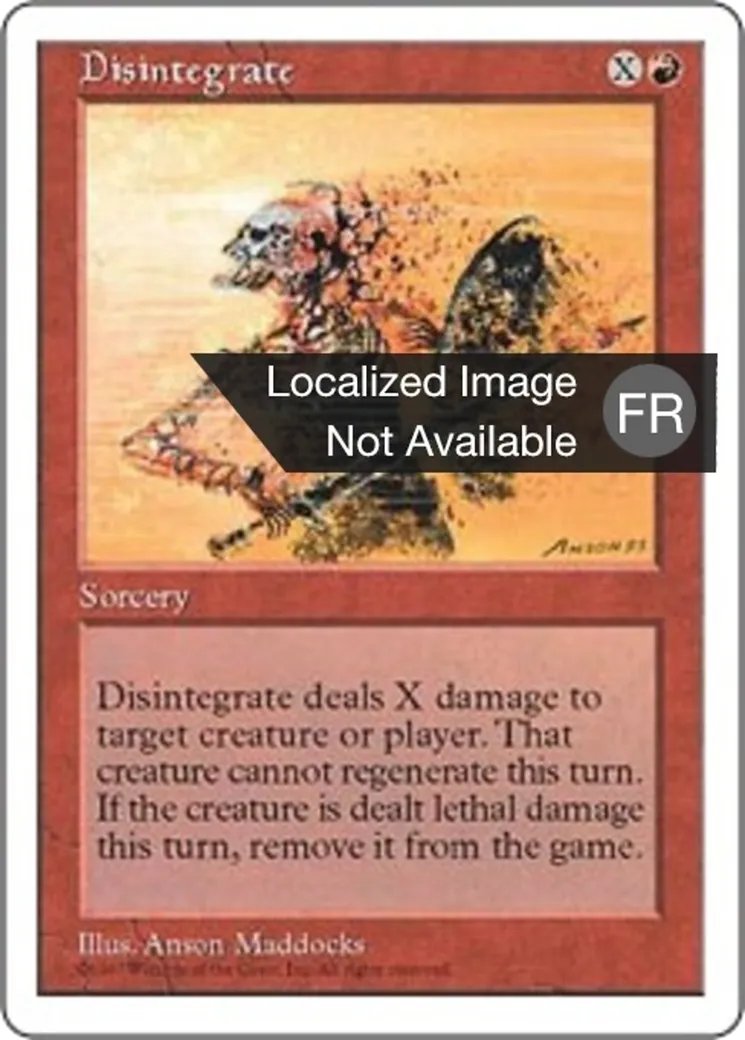 Désintégration — Fifth Edition — Magic: The Gathering