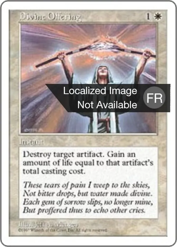 Offrande divine — Fifth Edition — Magic: The Gathering