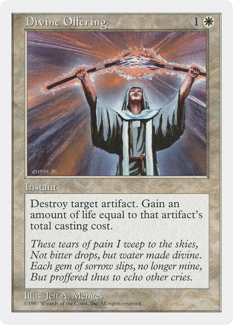 Offrande divine — Fifth Edition — Magic: The Gathering