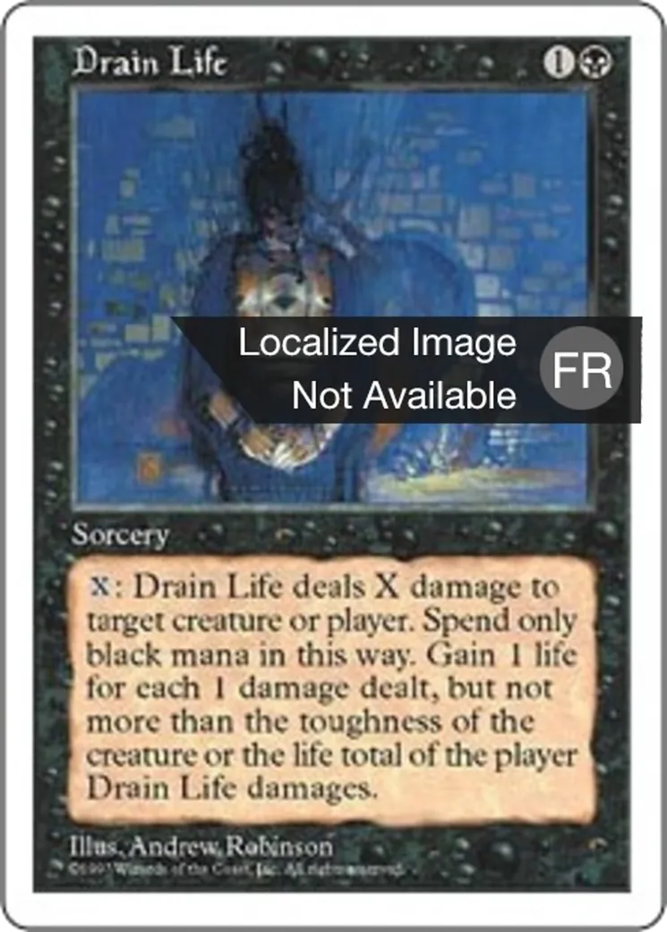Drain de vie — Fifth Edition — Magic: The Gathering