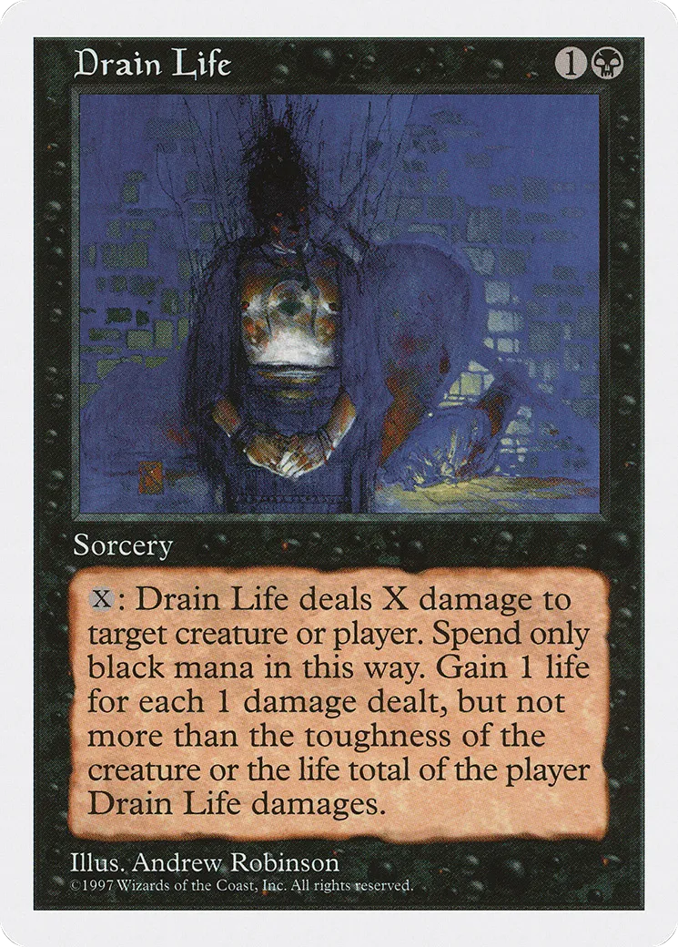 Drain de vie — Fifth Edition — Magic: The Gathering