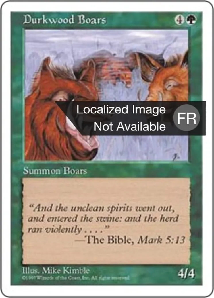 Sangliers de Boissambre from Fifth Edition - Magic: The Gathering