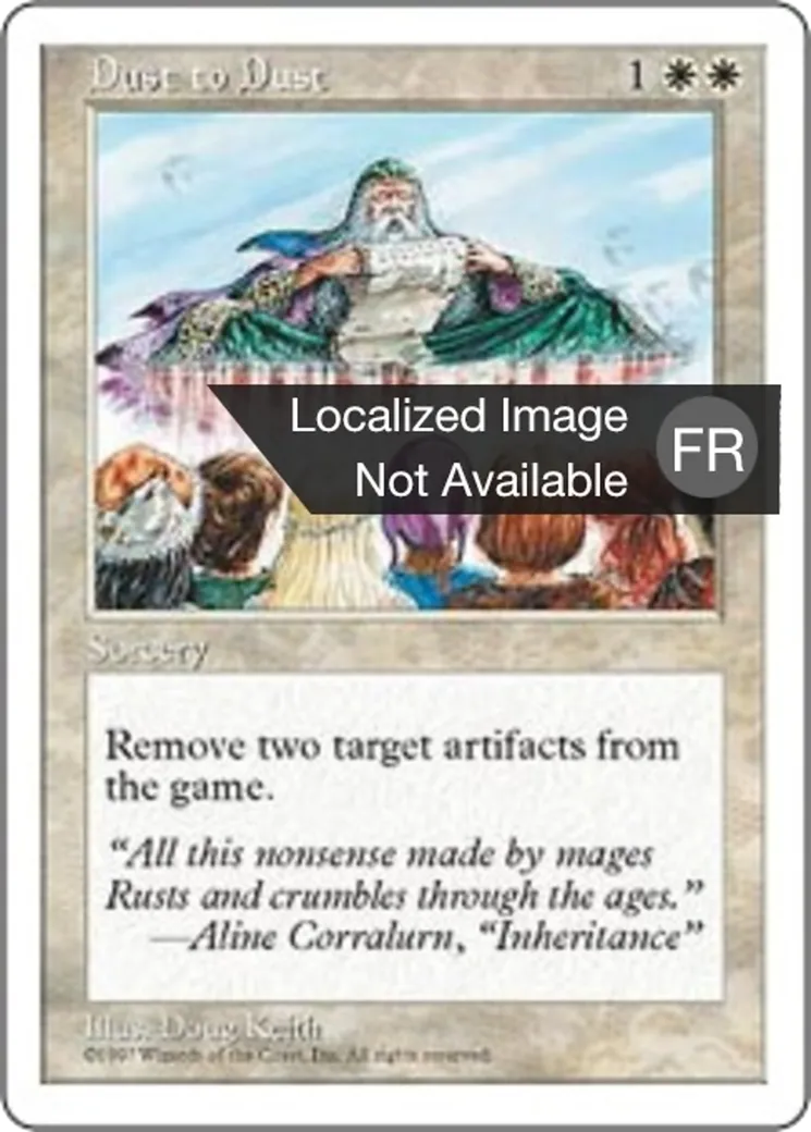 De la poussière à la poussière — Fifth Edition — Magic: The Gathering