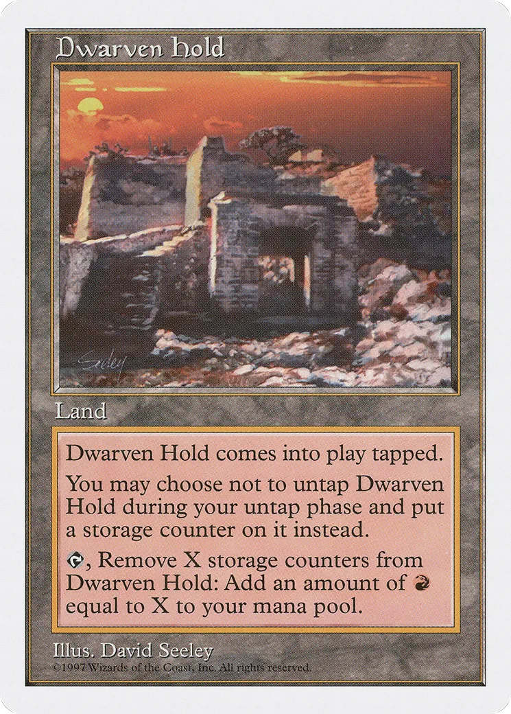 Dwarven Hold — Fifth Edition — Magic: The Gathering