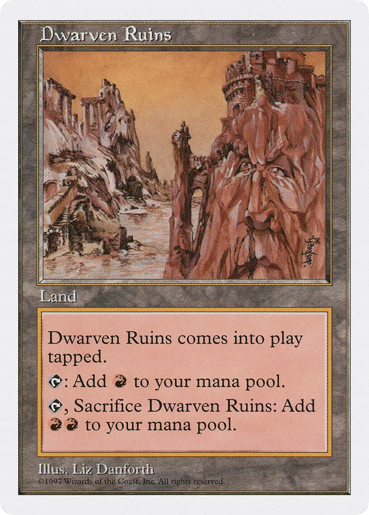 Dwarven Ruins — Fifth Edition — Magic: The Gathering