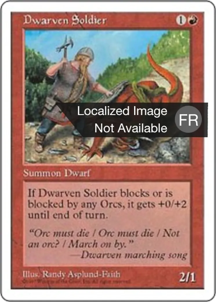 Soldat nain — Fifth Edition — Magic: The Gathering