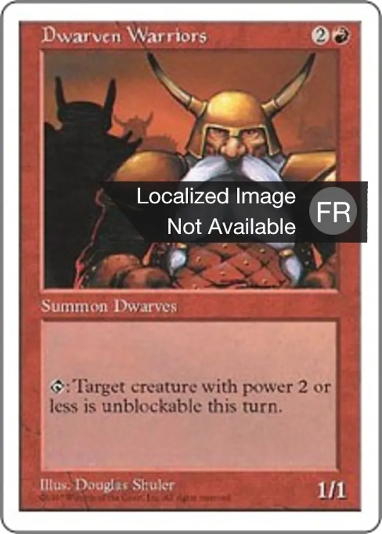 Guerriers nains — Fifth Edition — Magic: The Gathering