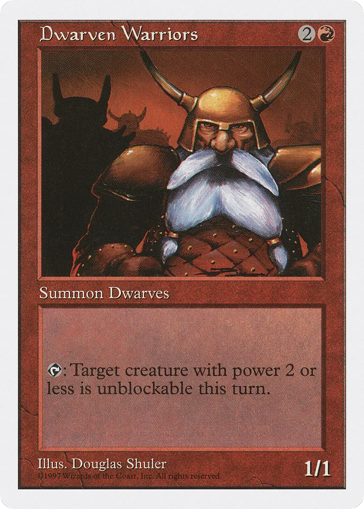 Guerriers nains — Fifth Edition — Magic: The Gathering