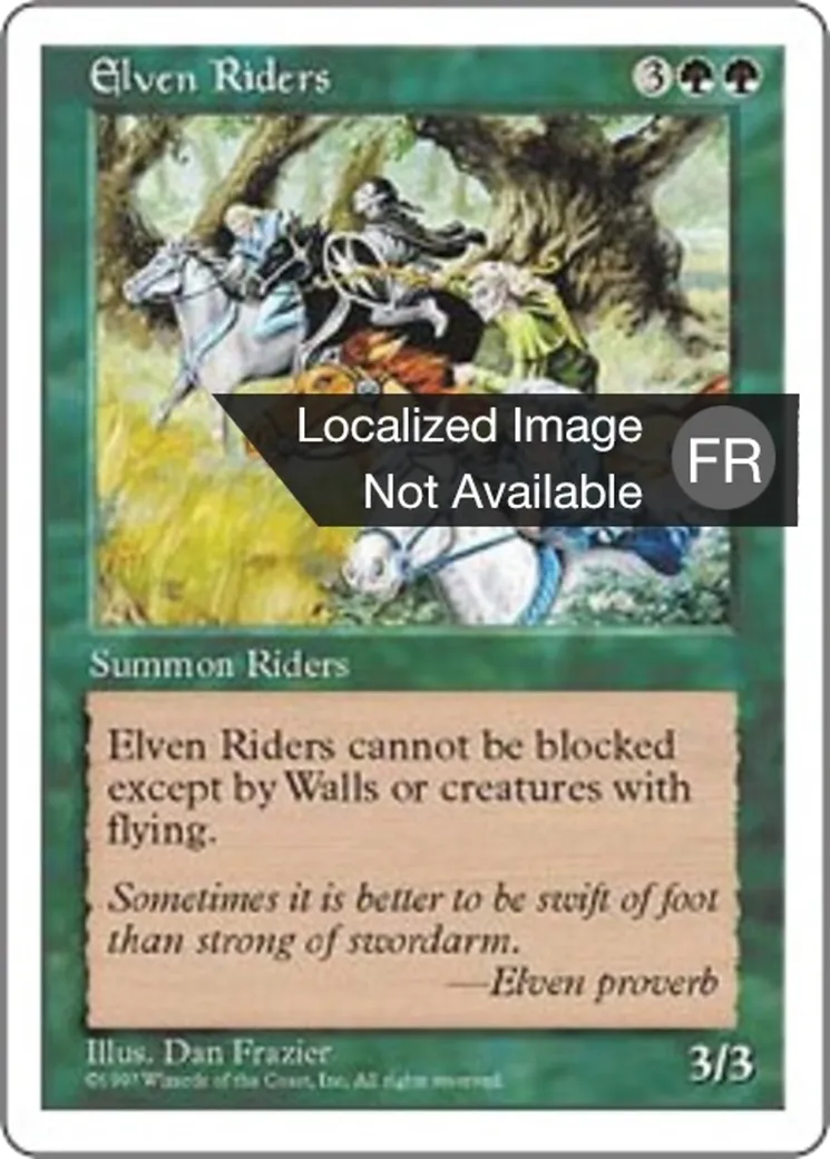 Cavaliers elfes — Fifth Edition — Magic: The Gathering