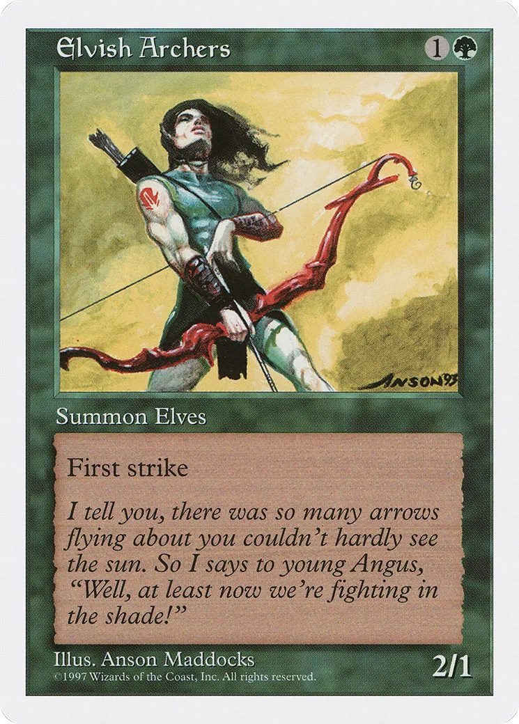 Elvish Archers — Fifth Edition — Magic: The Gathering
