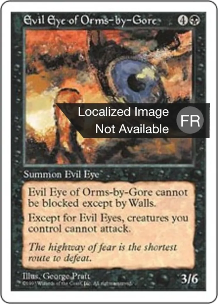 Œil maléfique d'Orms-par-Gore — Fifth Edition — Magic: The Gathering