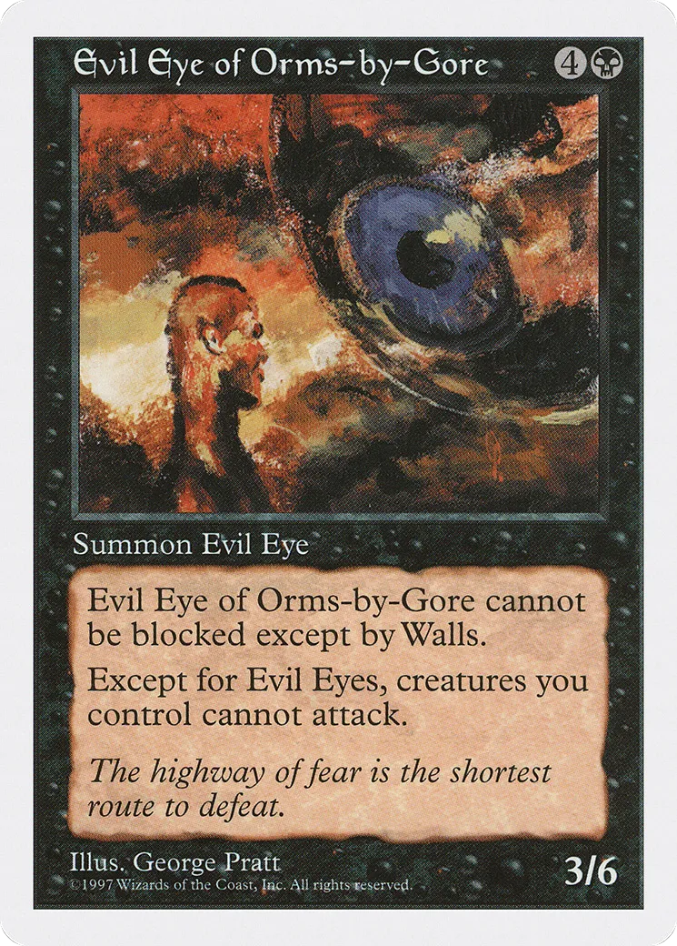 Evil Eye of Orms-by-Gore — Fifth Edition — Magic: The Gathering