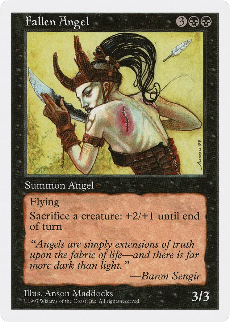 Fallen Angel — Fifth Edition — Magic: The Gathering