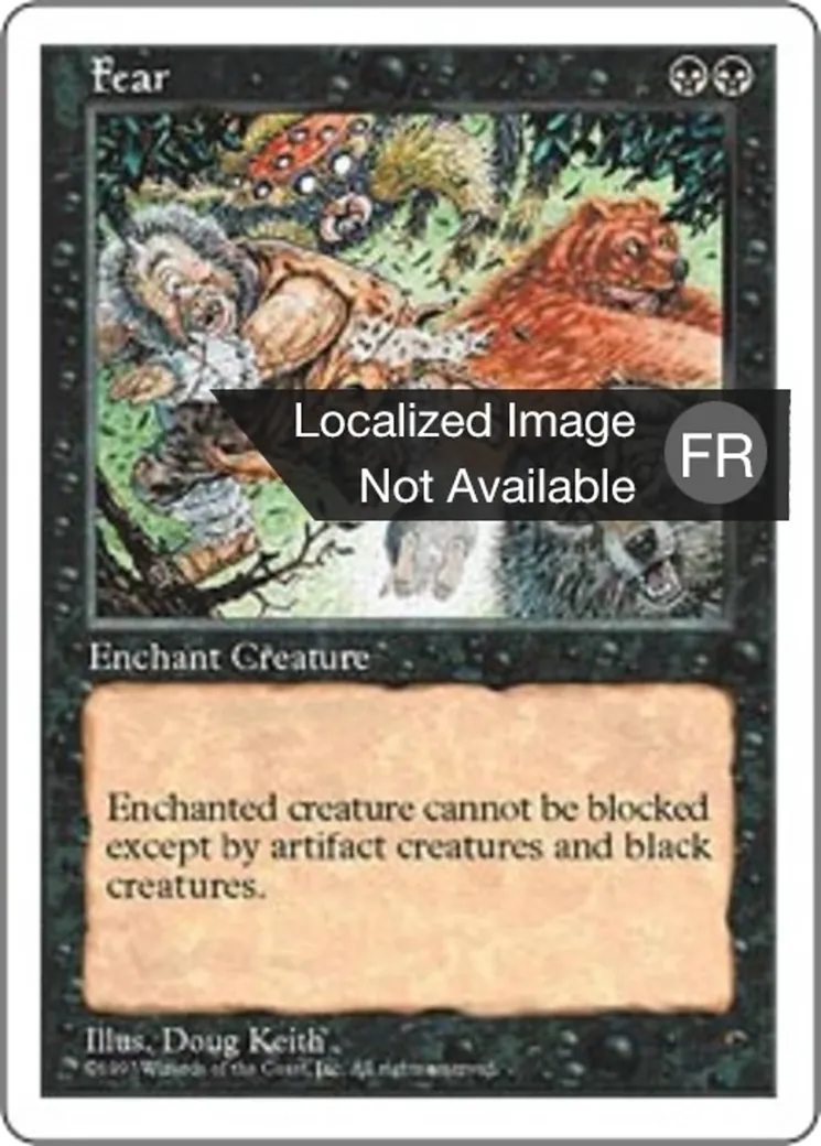 Peur — Fifth Edition — Magic: The Gathering