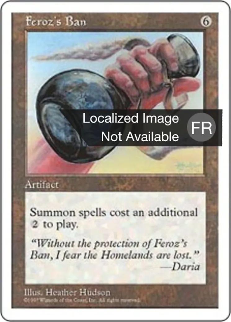 Bannissement selon Feroz — Fifth Edition — Magic: The Gathering