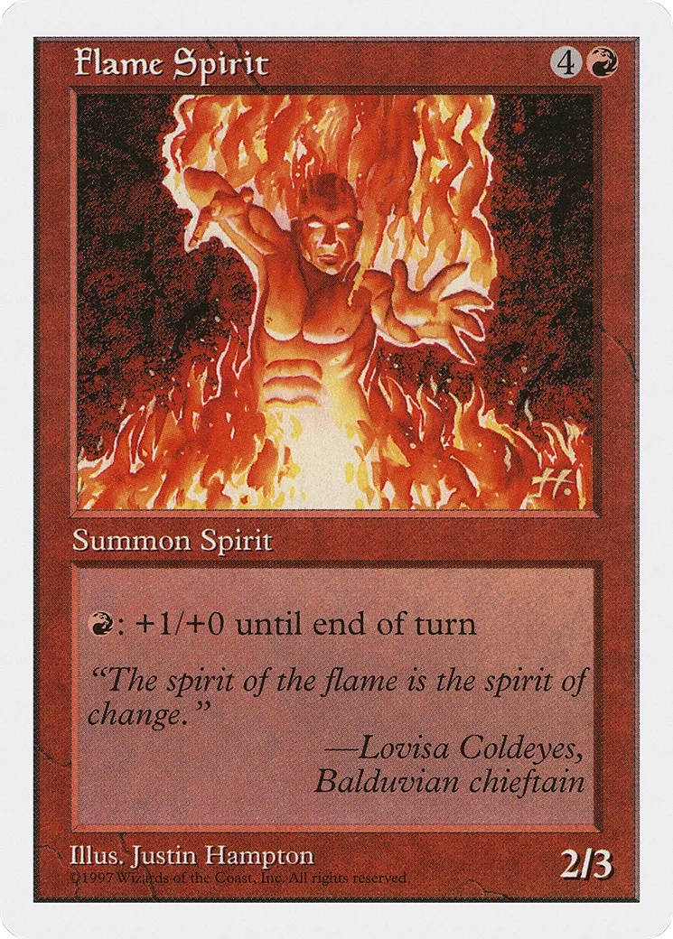Esprit de flamme — Fifth Edition — Magic: The Gathering