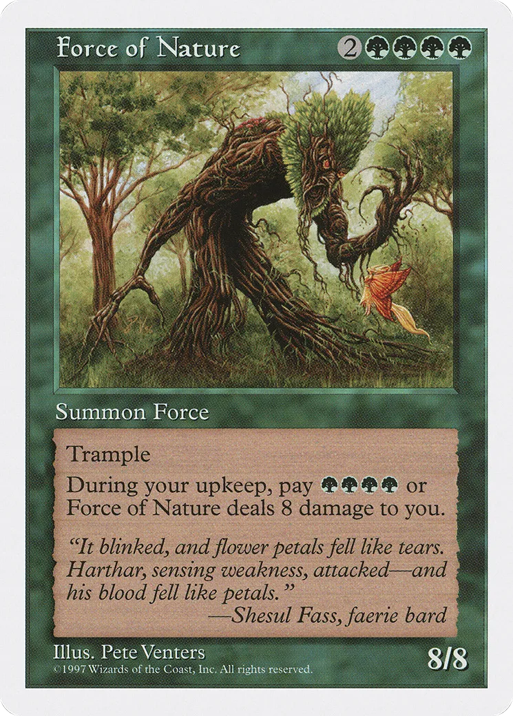 Force of Nature — Fifth Edition — Magic: The Gathering