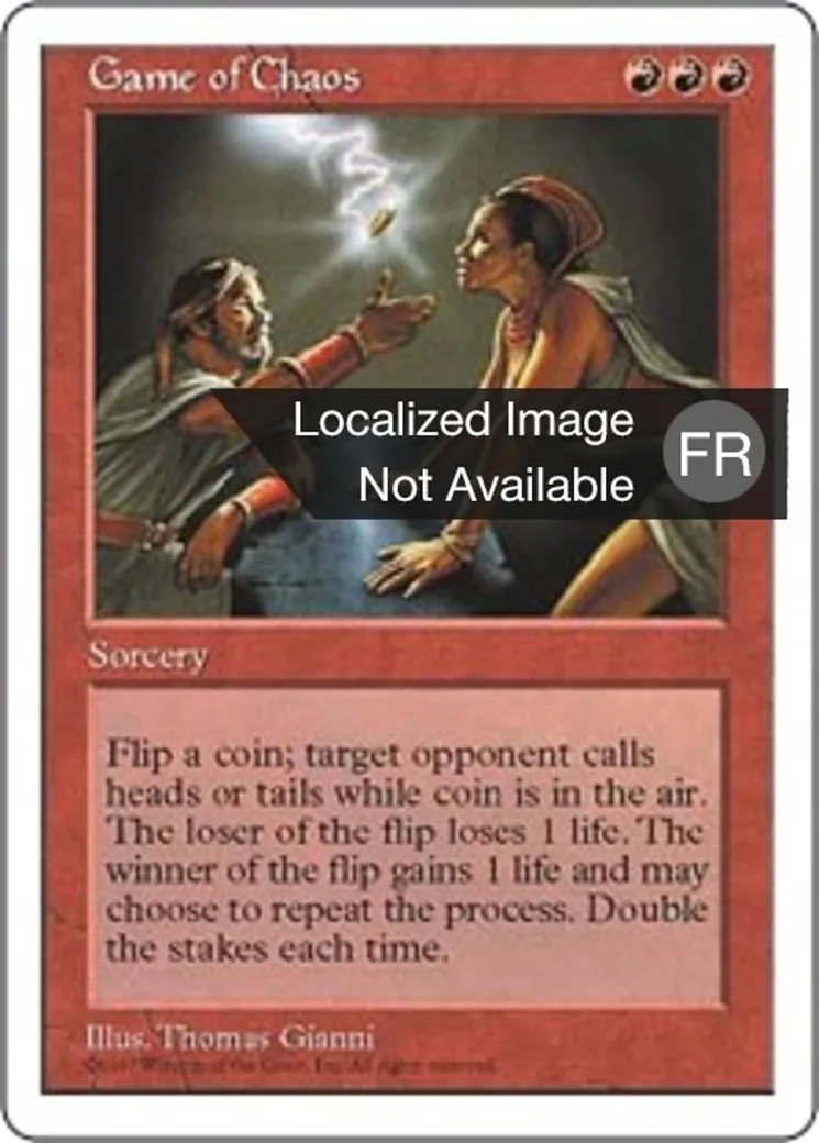 Jeu du chaos from Fifth Edition - Magic: The Gathering