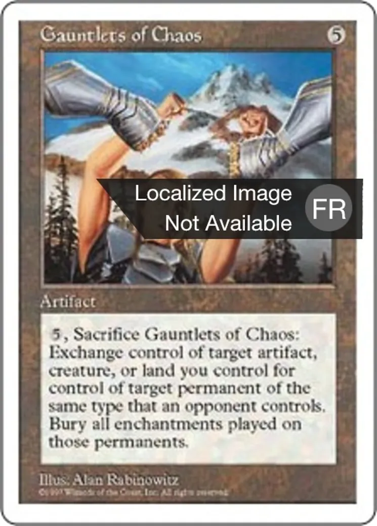 Gantelets de Chaos — Fifth Edition — Magic: The Gathering