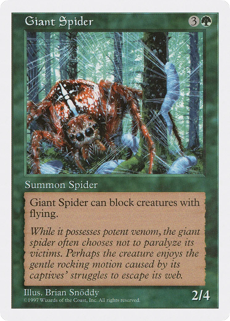 Araignée géante — Fifth Edition — Magic: The Gathering