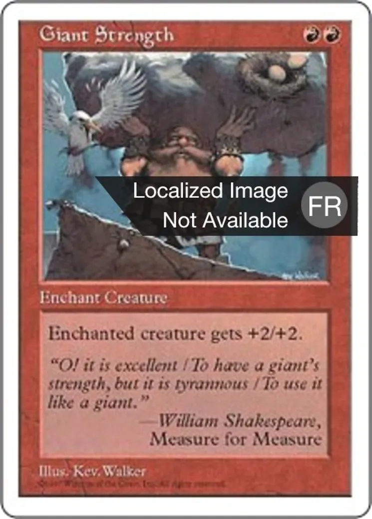 Force de géant — Fifth Edition — Magic: The Gathering