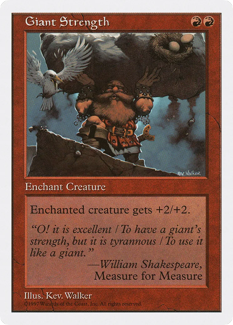 Force de géant — Fifth Edition — Magic: The Gathering