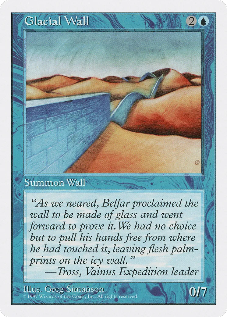 Mur glaciaire — Fifth Edition — Magic: The Gathering