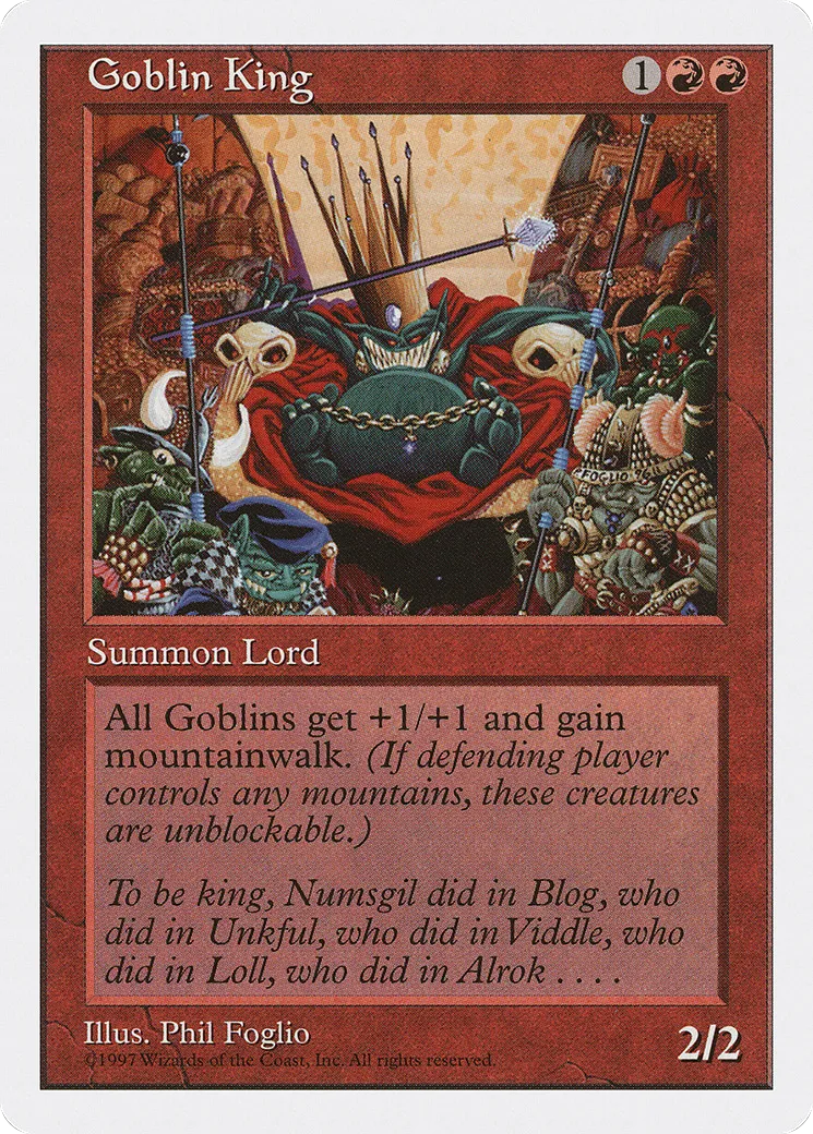 Goblin King from Fifth Edition - Magic: The Gathering