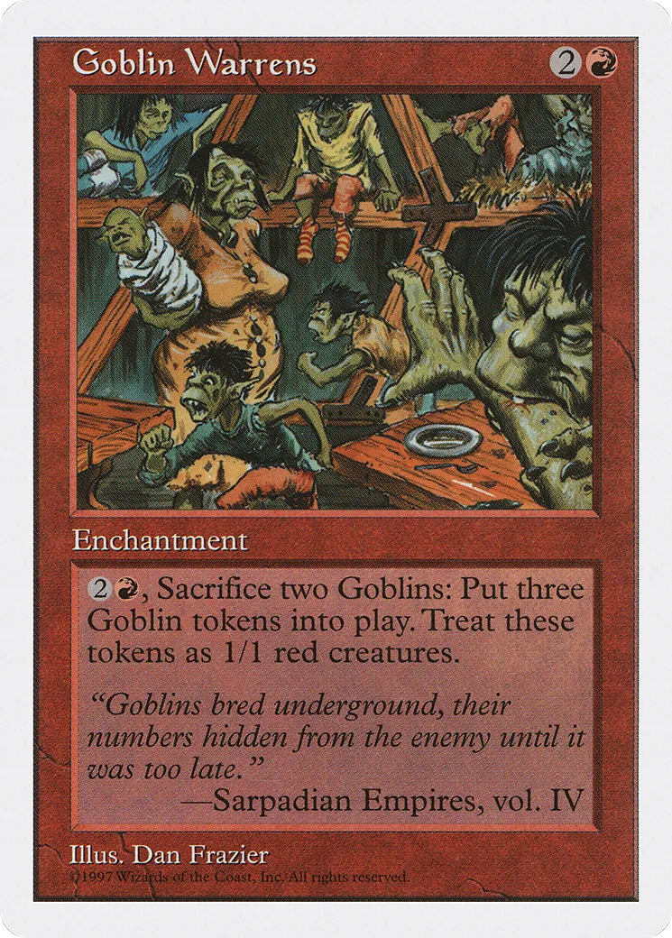 Goblin Warrens — Fifth Edition — Magic: The Gathering