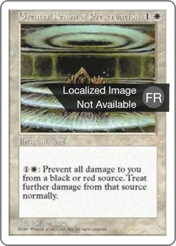 Royaume de la préservation from Fifth Edition - Magic: The Gathering