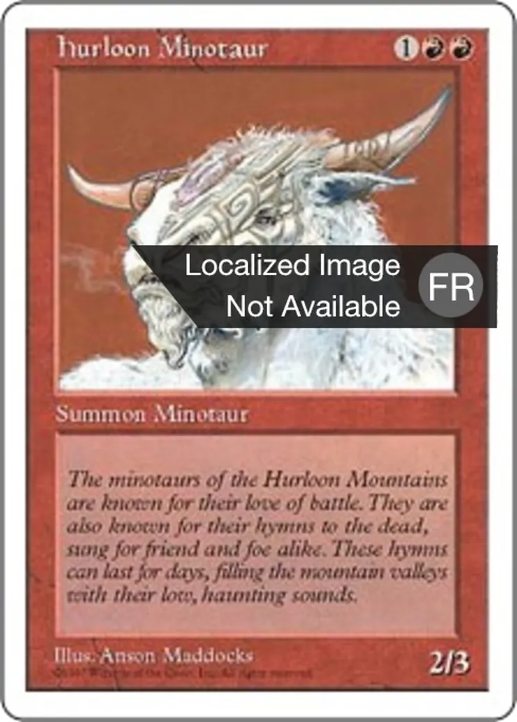 Minotaure de l'Hurloon — Fifth Edition — Magic: The Gathering