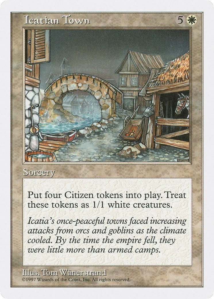 Icatian Town — Fifth Edition — Magic: The Gathering