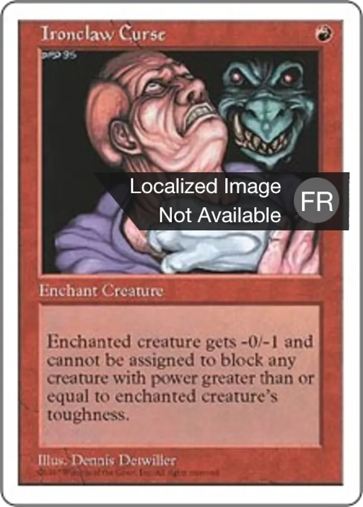 Malédiction de la griffe de fer — Fifth Edition — Magic: The Gathering