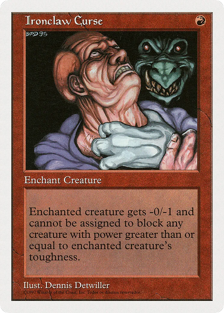 Malédiction de la griffe de fer — Fifth Edition — Magic: The Gathering