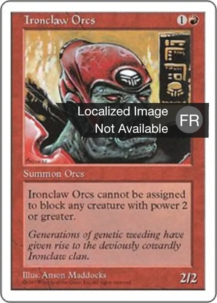 Orques de la griffe de fer — Fifth Edition — Magic: The Gathering