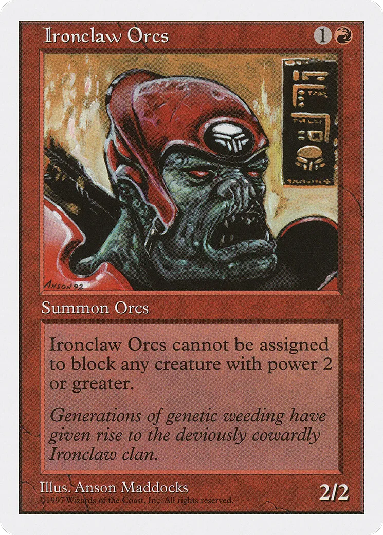 Orques de la griffe de fer — Fifth Edition — Magic: The Gathering