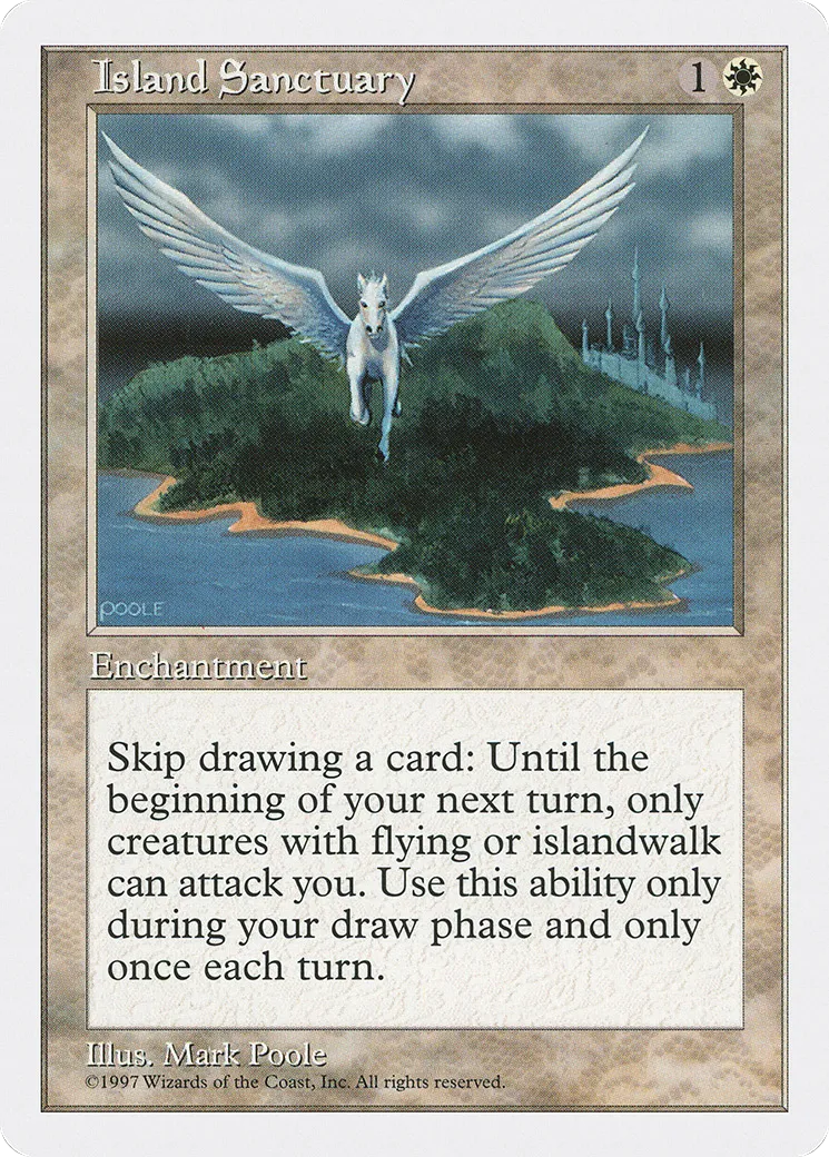 Island Sanctuary — Fifth Edition — Magic: The Gathering