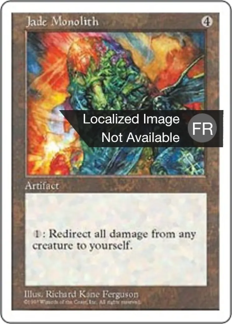 Monolithe de jade — Fifth Edition — Magic: The Gathering