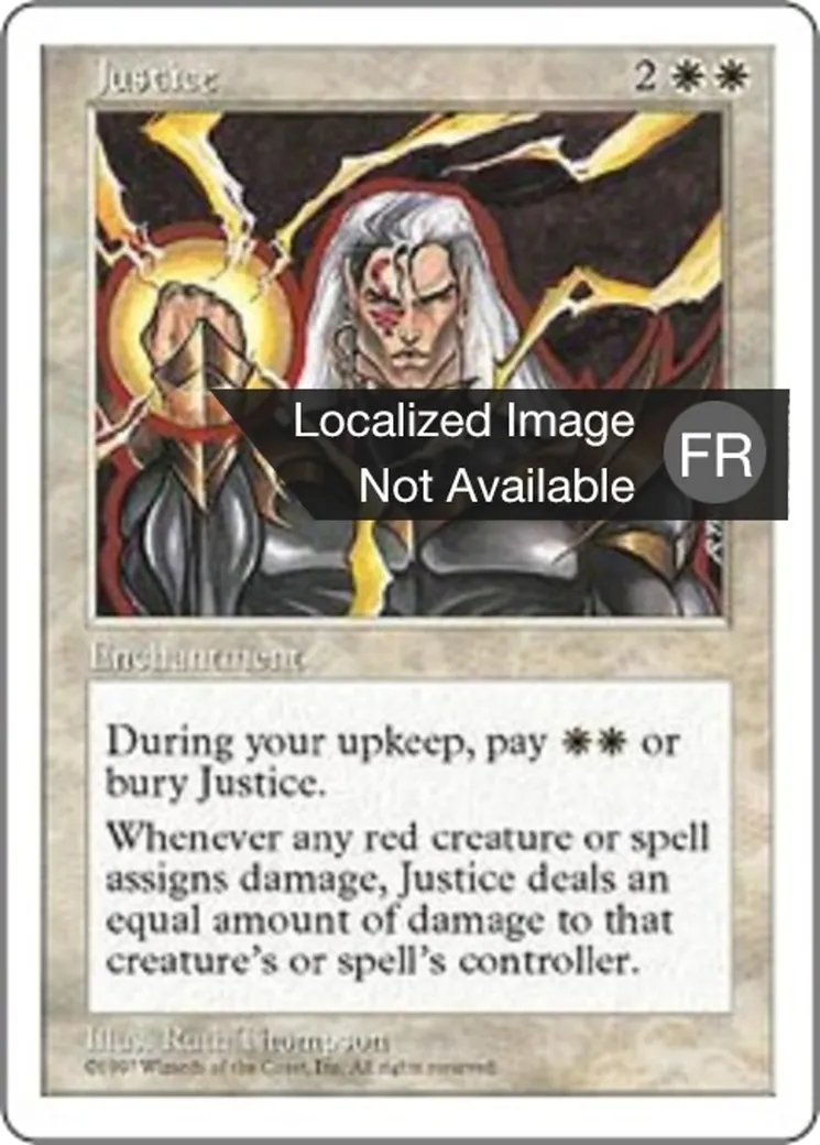Justice from Fifth Edition - Magic: The Gathering