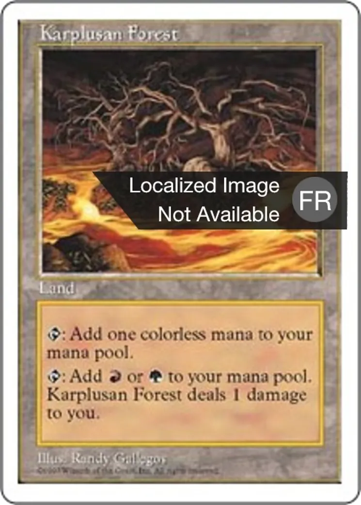 Forêt de Karpluse — Fifth Edition — Magic: The Gathering
