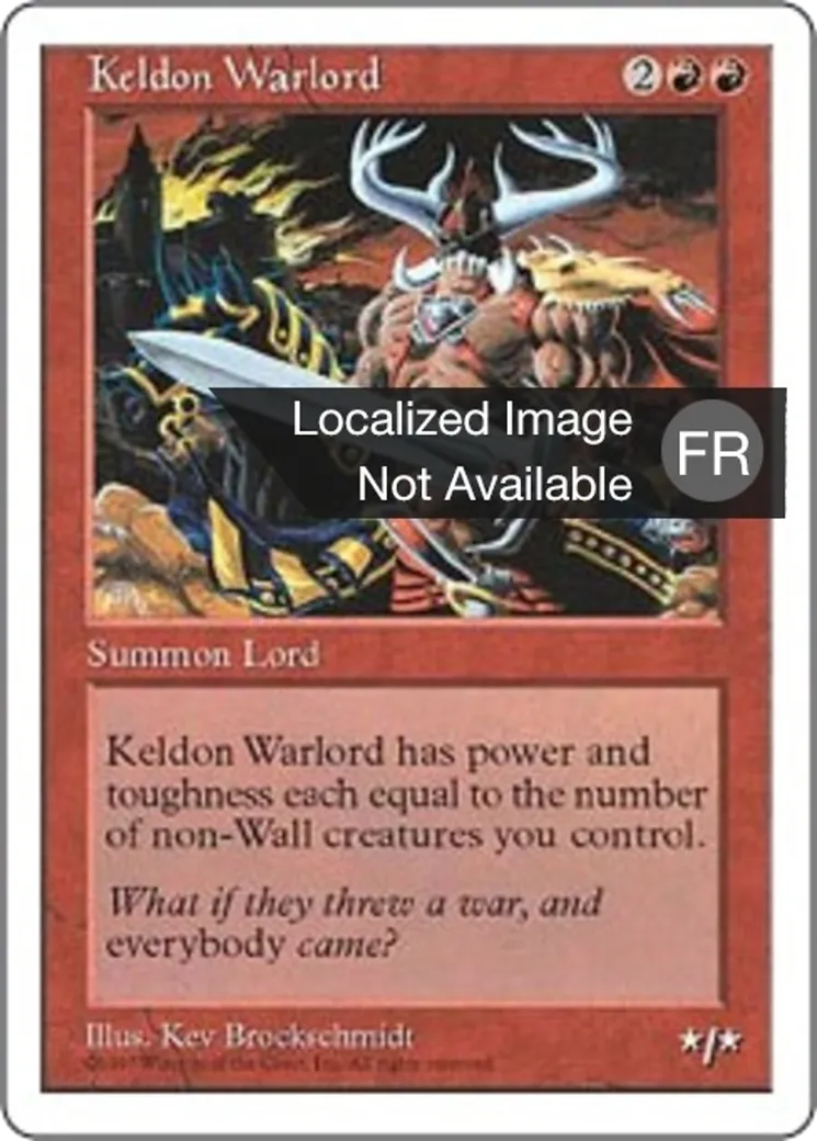 Seigneur de guerre kelde from Fifth Edition - Magic: The Gathering