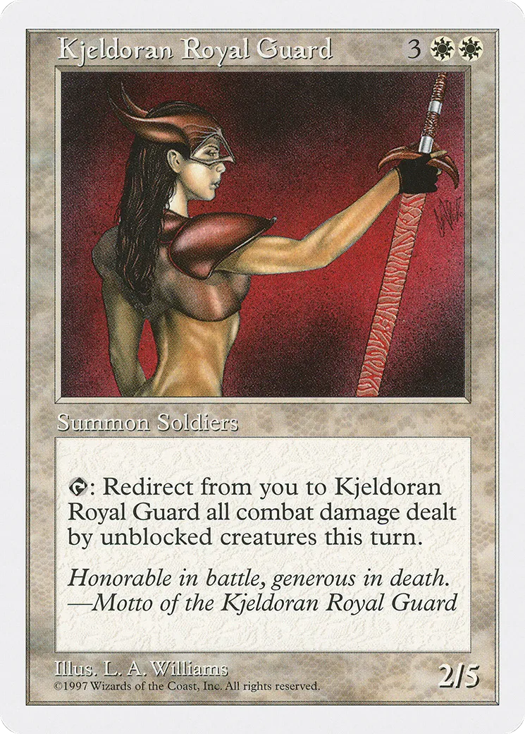 Kjeldoran Royal Guard — Fifth Edition — Magic: The Gathering