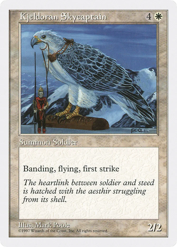 Capitaine céleste du Kjeldor — Fifth Edition — Magic: The Gathering